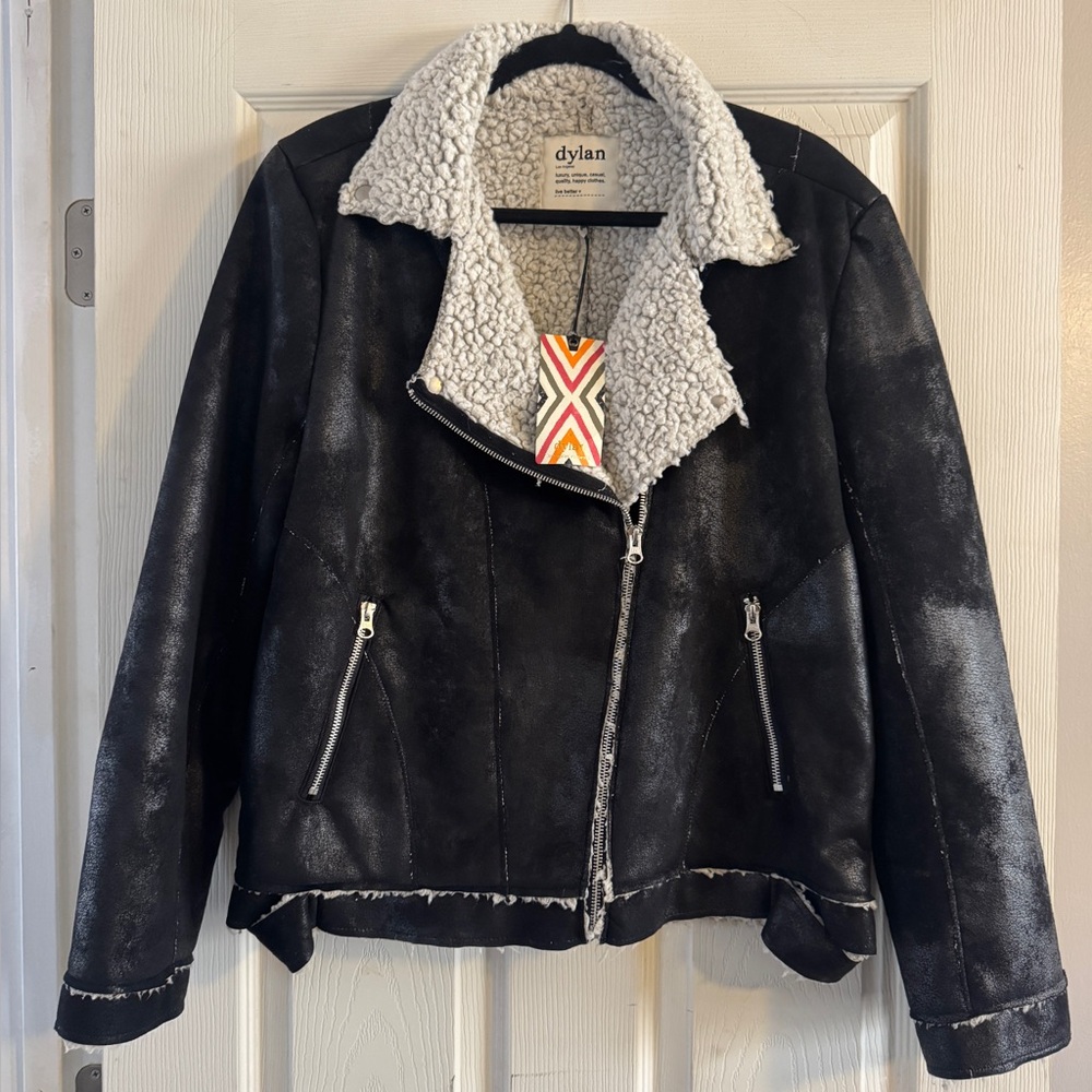 Dylan Teddy Motorcycle Jacket NWT
